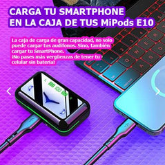 AUDÍFONOS INALÁMBRICOS E10 - Libertad total, sonido sin límite.