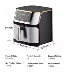 FREIDORA DE AIRE FULL 10L – Cocina Saludable y Eficiente.