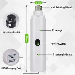 LIMA ELECTRICA CON LUZ PARA MASCOTAS - Uñas Seguras, Sin Estrés.