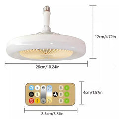 VENTILADOR DE TECHO, LUZ LED CON C/R - Confort Inteligente en un Solo Paso