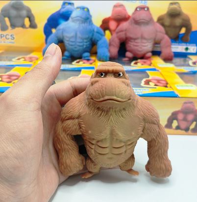 GORILA ANTIESTRÉS ELÁSTICO – Relajación y Diversión en Cada Apretón