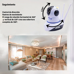CÁMARA IP ROBÓTICA DE SEGURIDAD - Wi-Fi con Visión Nocturna