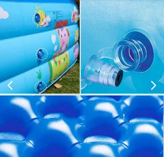 PISCINA RECTANGULAR INFLABLE PARA NIÑOS 180 Cm - Alegría bajo el sol.