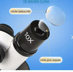 KIT MICROSCOPIO COMPUESTO C/LUZ - Ciencia y Curiosidad en Manos Pequeñas.