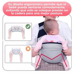 PORTABEBÉS PORTÁTIL AJUSTABLE ERGONÓMICO